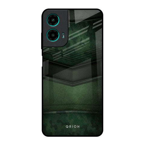 Green Leather Motorola G35 5G Glass Back Cover Online