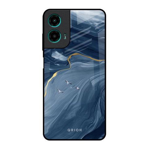 Deep Ocean Marble Motorola G35 5G Glass Back Cover Online