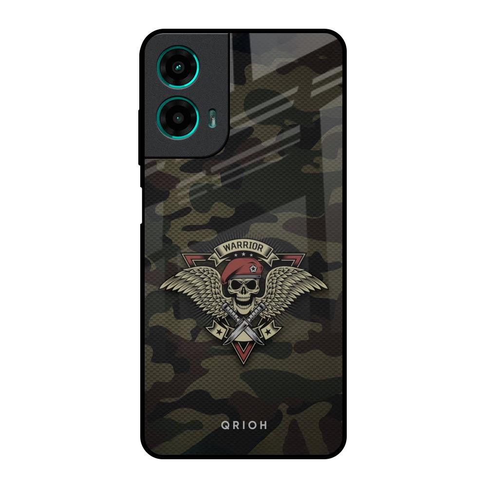 Army Warrior Motorola G35 5G Glass Back Cover Online