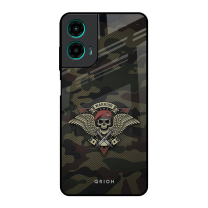 Army Warrior Motorola G35 5G Glass Back Cover Online