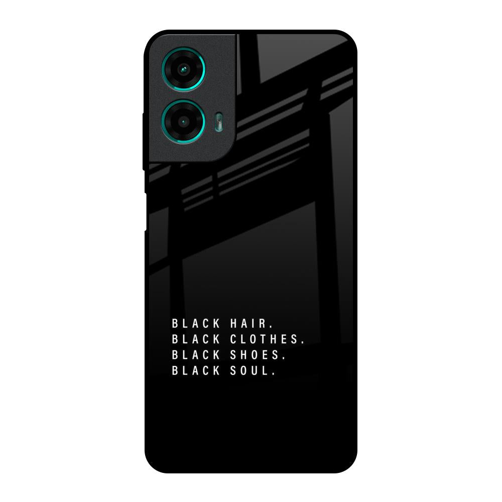 Black Soul Motorola G35 5G Glass Back Cover Online