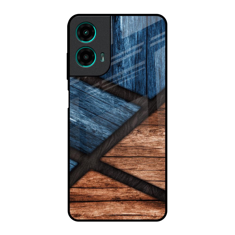 Wooden Tiles Motorola G35 5G Glass Back Cover Online
