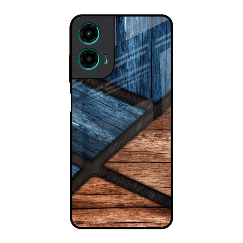 Wooden Tiles Motorola G35 5G Glass Back Cover Online