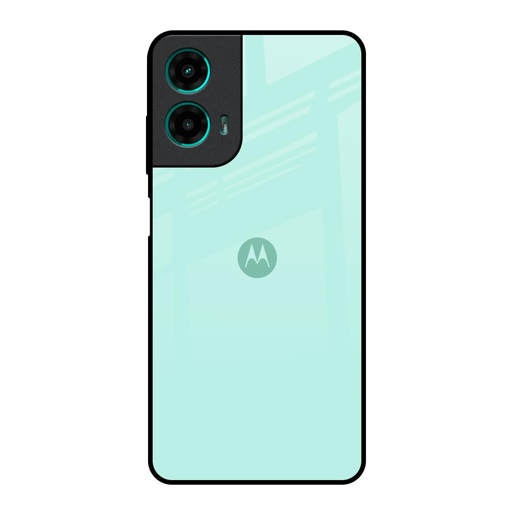 Teal Motorola G35 5G Glass Back Cover Online