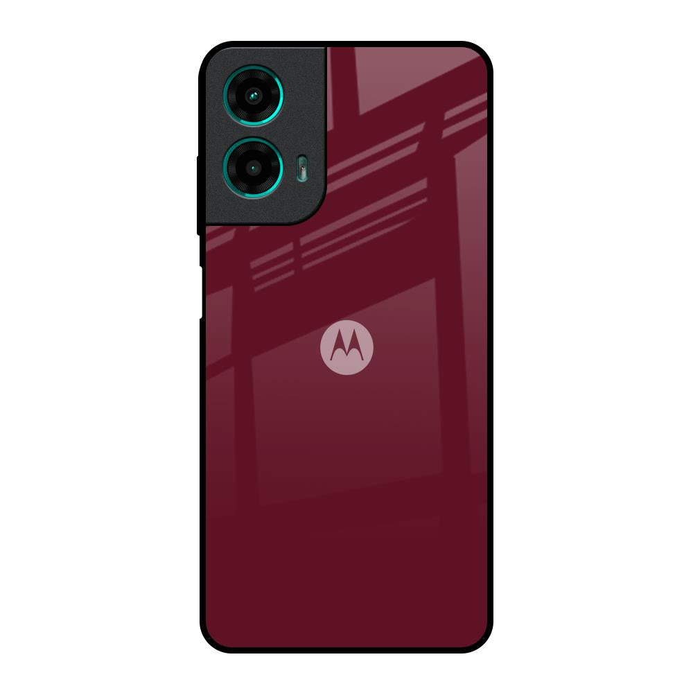 Classic Burgundy Motorola G35 5G Glass Back Cover Online