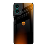 Orange Black Fusion Motorola G35 5G Glass Back Cover Online