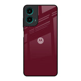 Classic Burgundy Motorola G35 5G Glass Back Cover Online