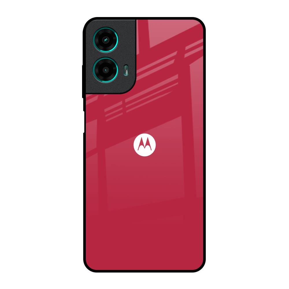 Solo Maroon Motorola G35 5G Glass Back Cover Online