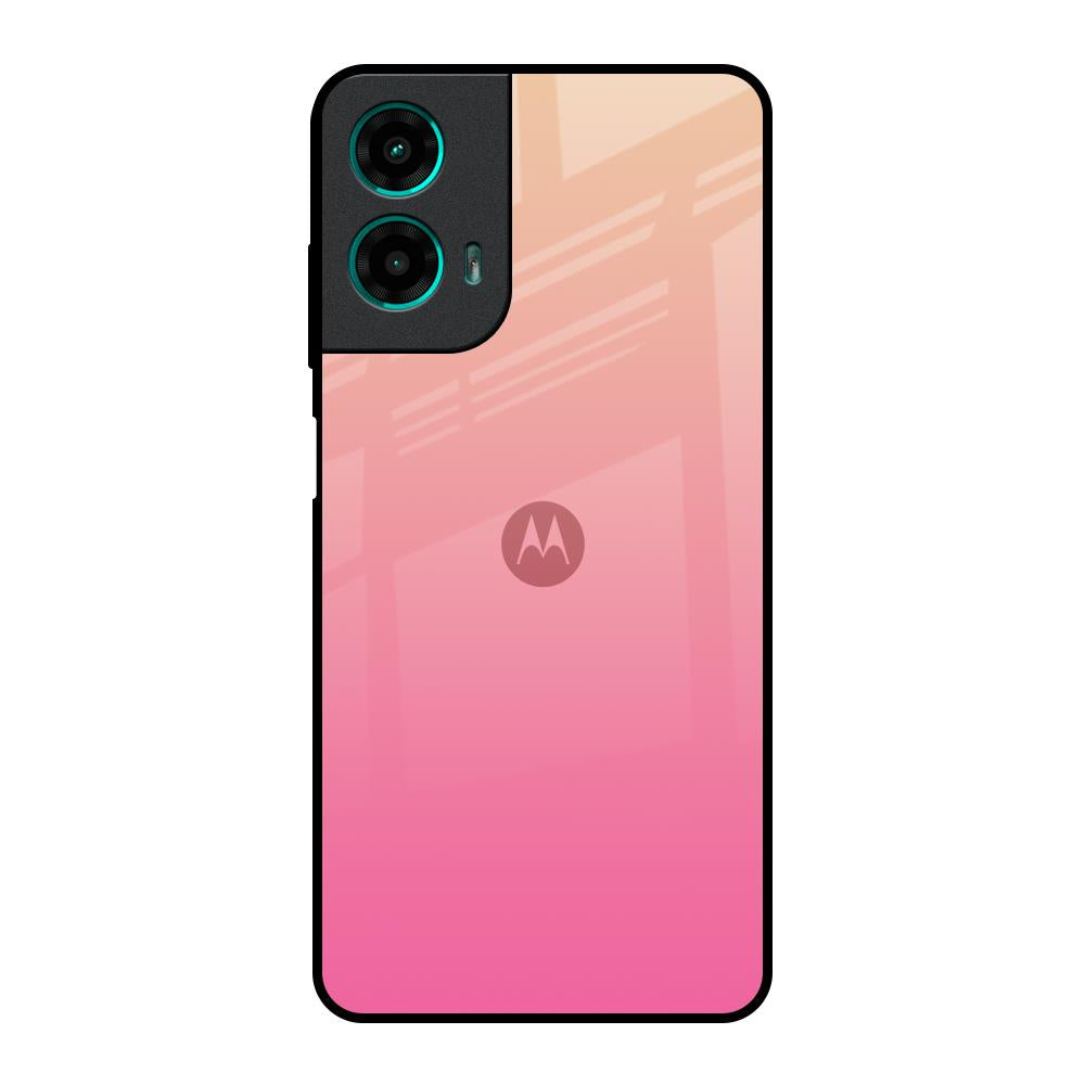 Pastel Pink Gradient Motorola G35 5G Glass Back Cover Online