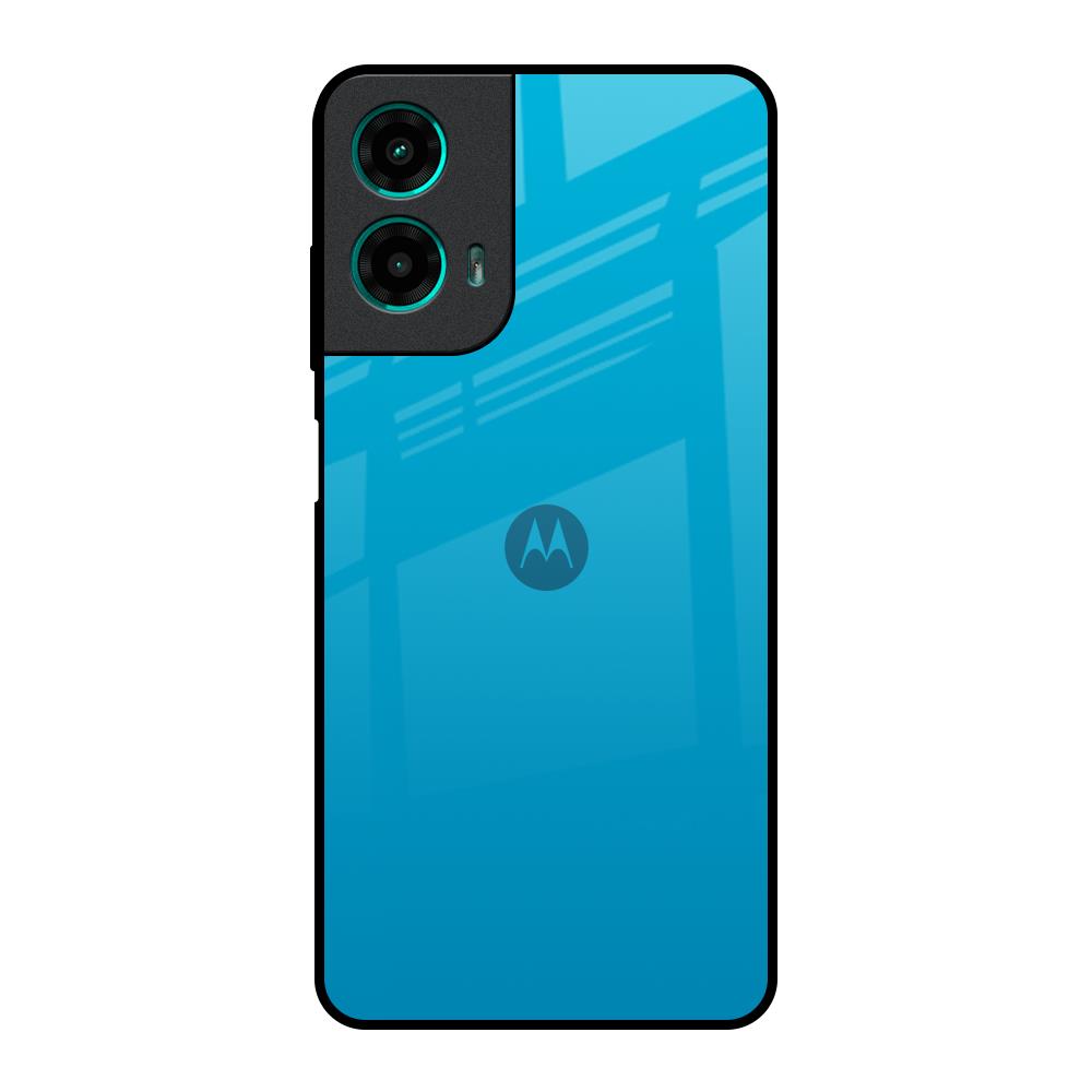 Blue Aqua Motorola G35 5G Glass Back Cover Online