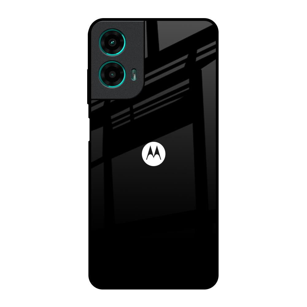 Jet Black Motorola G35 5G Glass Back Cover Online