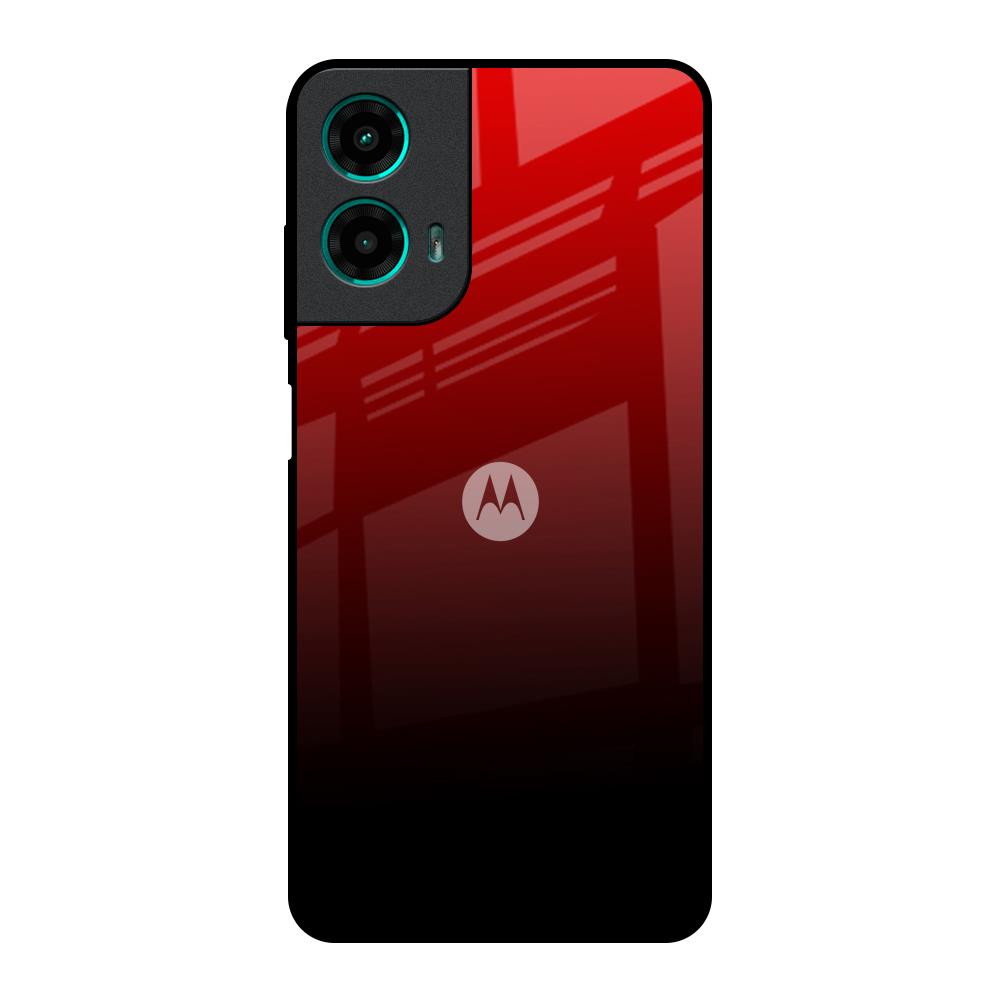 Maroon Faded Motorola G35 5G Glass Back Cover Online