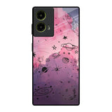 Space Doodles Motorola G85 5G Glass Back Cover Online