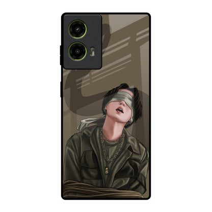 Blind Fold Motorola G85 5G Glass Back Cover Online