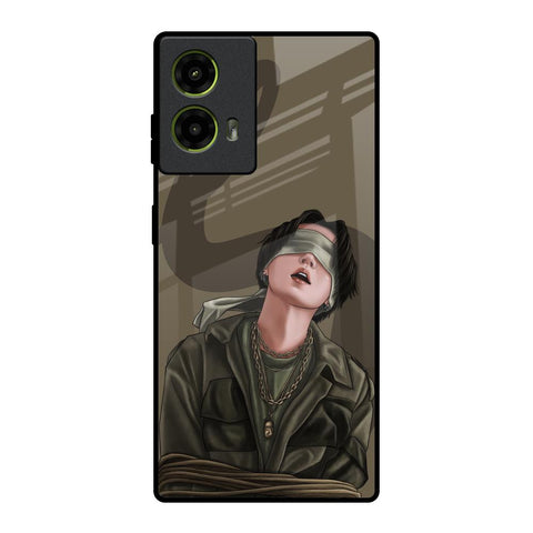 Blind Fold Motorola G85 5G Glass Back Cover Online