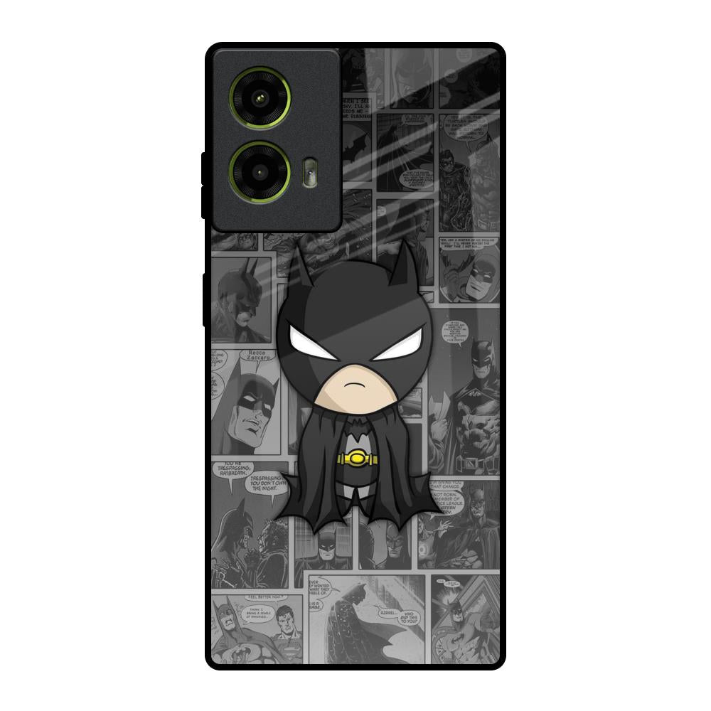 Cartoon Art Motorola G85 5G Glass Back Cover Online