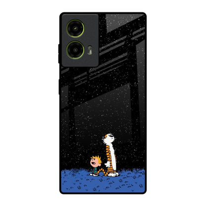 Night Sky Star Motorola G85 5G Glass Back Cover Online