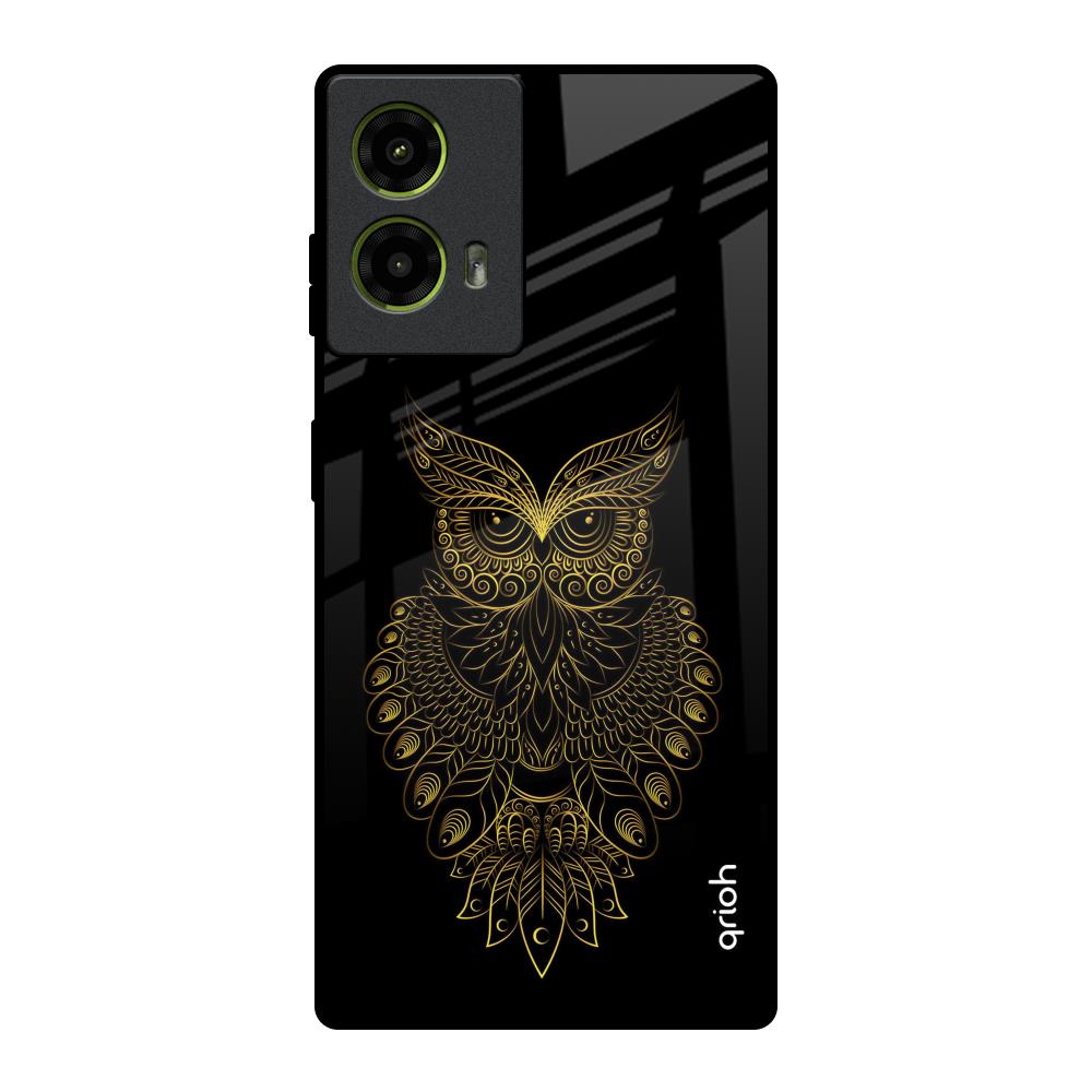Golden Owl Motorola G85 5G Glass Back Cover Online