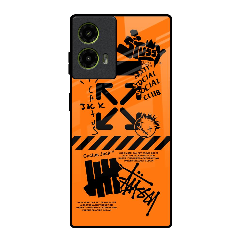 Anti Social Club Motorola G85 5G Glass Back Cover Online