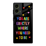 Magical Words Motorola G85 5G Glass Back Cover Online