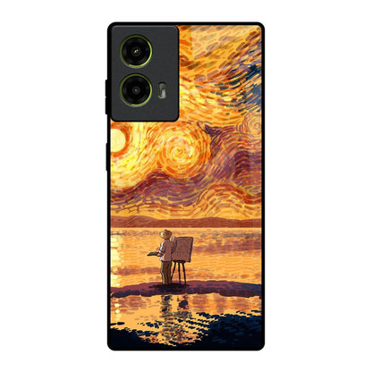 Sunset Vincent Motorola G85 5G Glass Back Cover Online