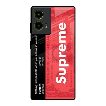 Supreme Ticket Motorola G85 5G Glass Back Cover Online