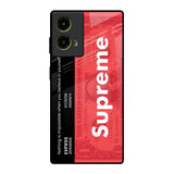 Supreme Ticket Motorola G85 5G Glass Back Cover Online