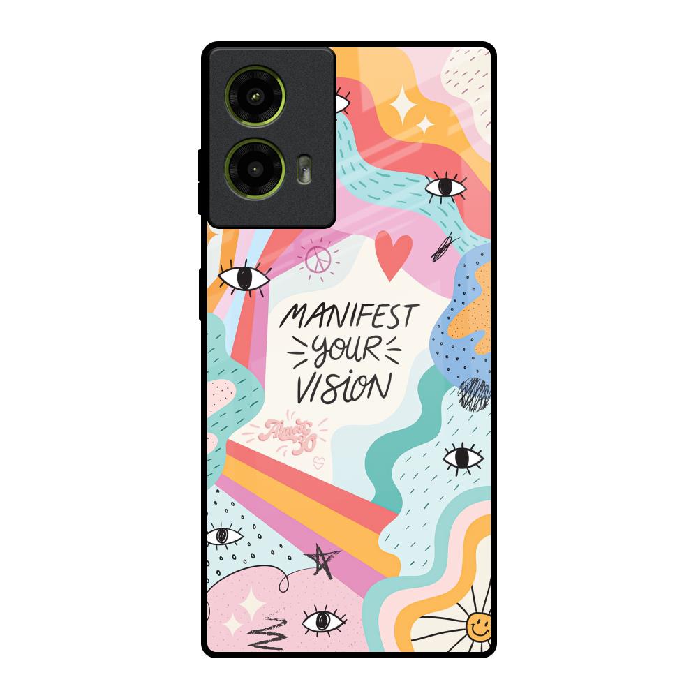 Vision Manifest Motorola G85 5G Glass Back Cover Online