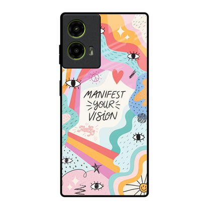 Vision Manifest Motorola G85 5G Glass Back Cover Online
