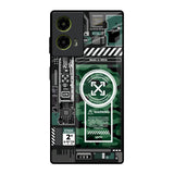 Green Camo Circuit Motorola G85 5G Glass Back Cover Online