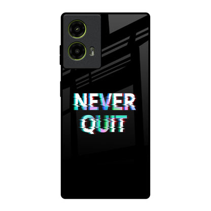 Never Quit Motorola G85 5G Glass Back Cover Online