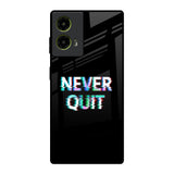 Never Quit Motorola G85 5G Glass Back Cover Online