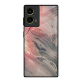 Pink And Grey Marble Motorola G85 5G Glass Back Cover Online