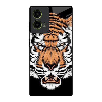 Angry Tiger Motorola G85 5G Glass Back Cover Online