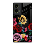Floral Decorative Motorola G85 5G Glass Back Cover Online