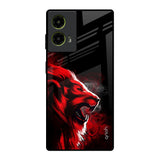 Red Angry Lion Motorola G85 5G Glass Back Cover Online