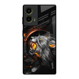 Aggressive Lion Motorola G85 5G Glass Back Cover Online