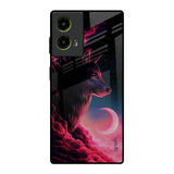 Moon Wolf Motorola G85 5G Glass Back Cover Online