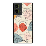 Abstract Faces Motorola G85 5G Glass Back Cover Online