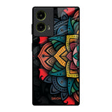 Retro Gorgeous Flower Motorola G85 5G Glass Back Cover Online