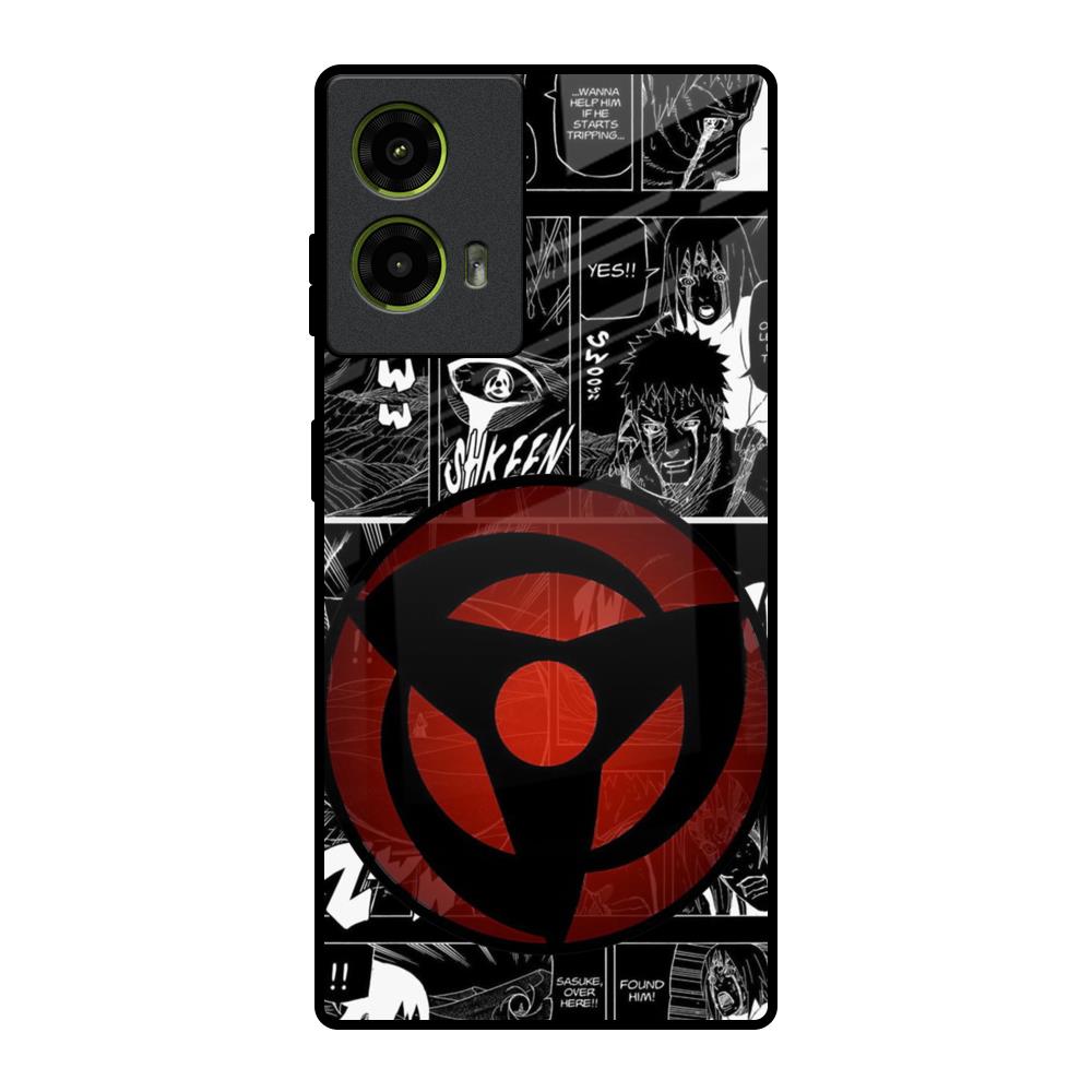 Sharingan Motorola G85 5G Glass Back Cover Online