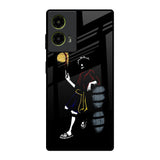Luffy Line Art Motorola G85 5G Glass Back Cover Online