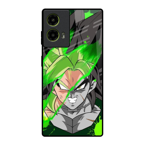 Anime Green Splash Motorola G85 5G Glass Back Cover Online