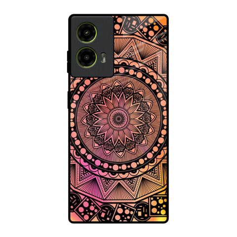 Floral Mandala Motorola G85 5G Glass Back Cover Online
