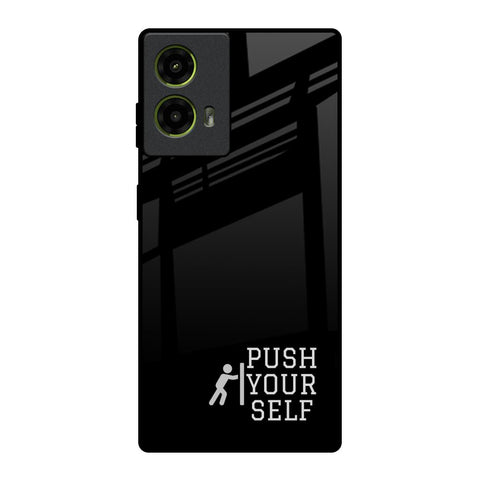 Push Your Self Motorola G85 5G Glass Back Cover Online