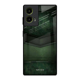 Green Leather Motorola G85 5G Glass Back Cover Online