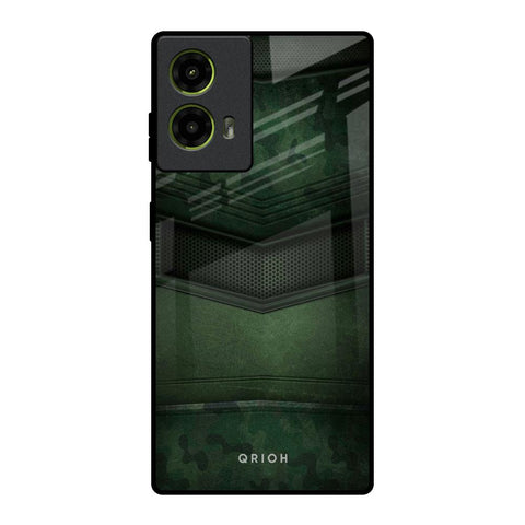Green Leather Motorola G85 5G Glass Back Cover Online