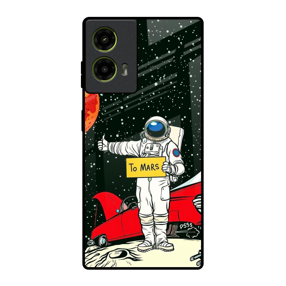 Astronaut on Mars Motorola G85 5G Glass Back Cover Online
