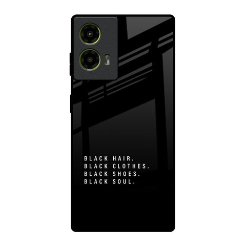 Black Soul Motorola G85 5G Glass Back Cover Online