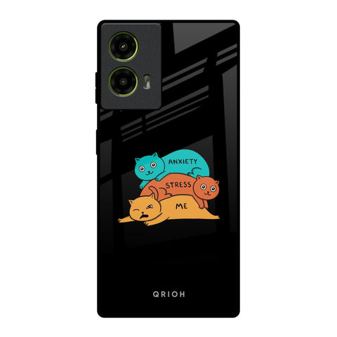 Anxiety Stress Motorola G85 5G Glass Back Cover Online